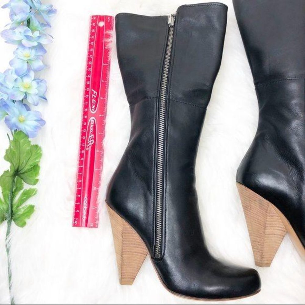 Sigerson Morrison Designer Boots Tall Western 5 - Picture 14 of 16